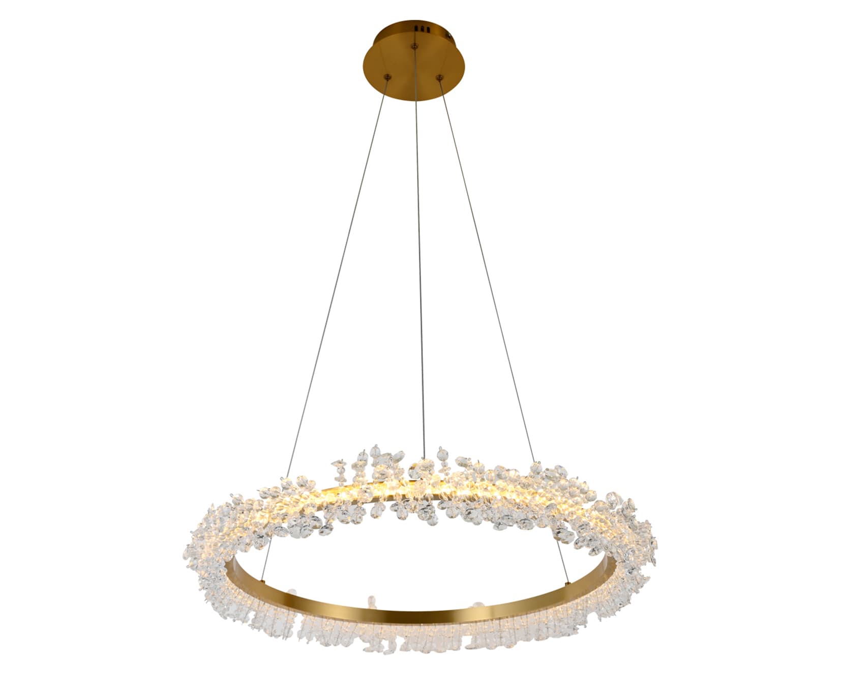 Kink Light 08243,36A(4000K) Подвес Лаура латунь d60 h150 Led 36W (4000K)