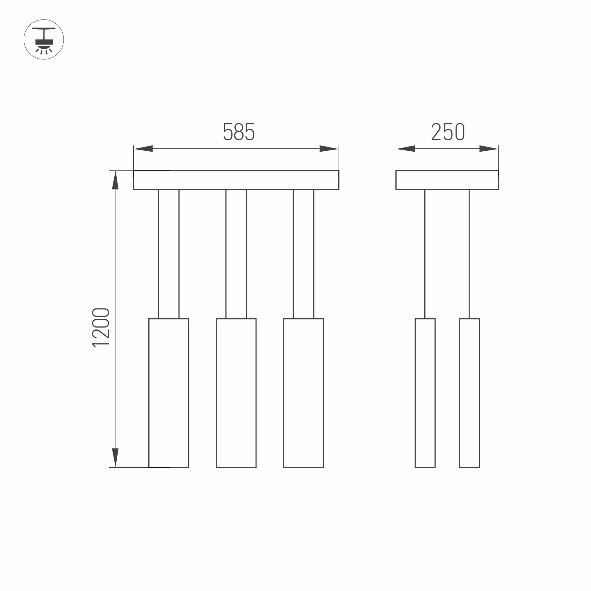 Arlight Светильник SP-LEGACY-S585x250-6x6W Warm3000 (WH, 34 deg) (IP20 Металл, 3 года) 028153 — миниатюра 5