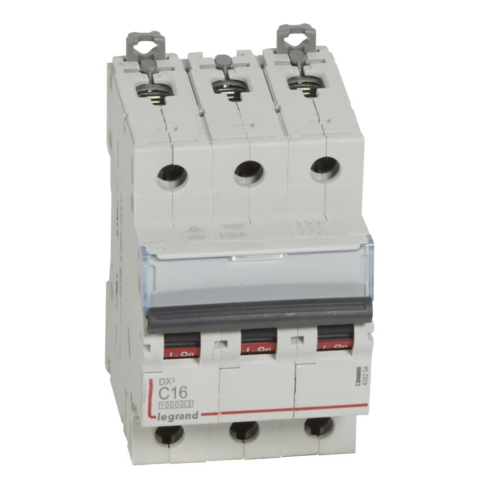 Legrand DX3 Автоматический выключатель 3P 16A (С) 10kA/16kA 409254 — миниатюра 1