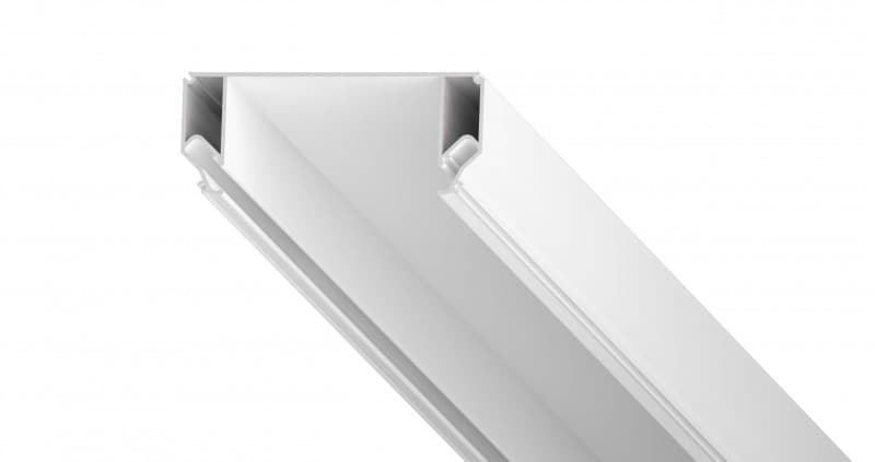 Denkirs DK5850-WH Профиль Flod для создания декоративных ниш в натяжном потолке, алюминий, белый
