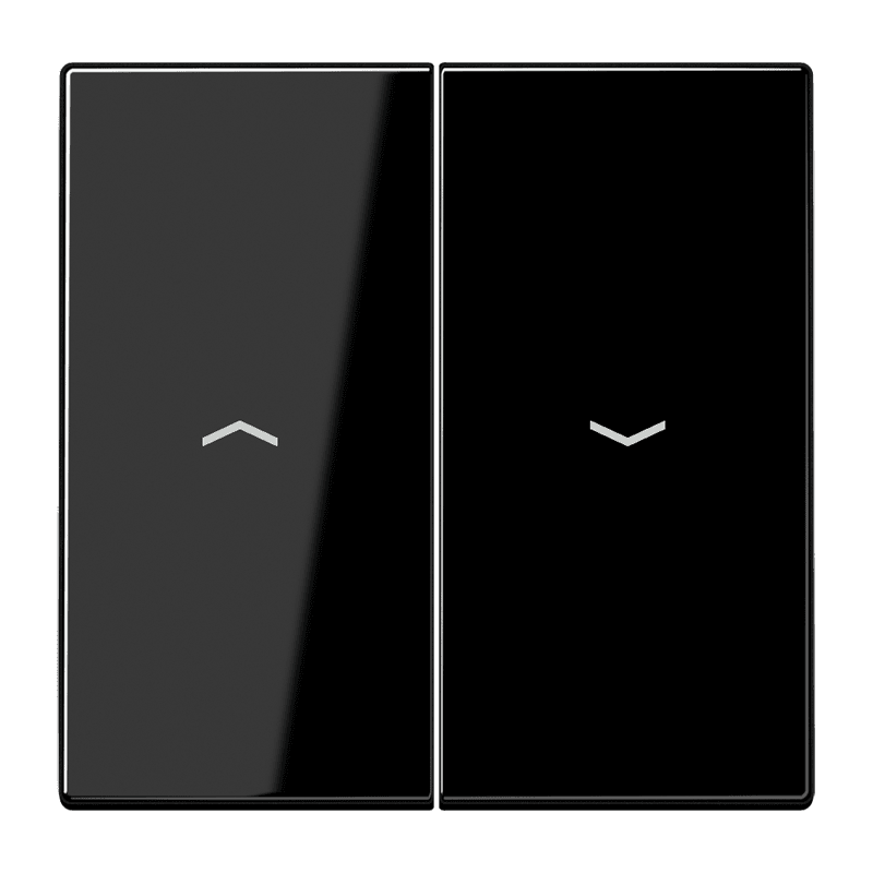 JUNG LS 990 Черная Клавиша 2-ая жалюзийная LS995PSW