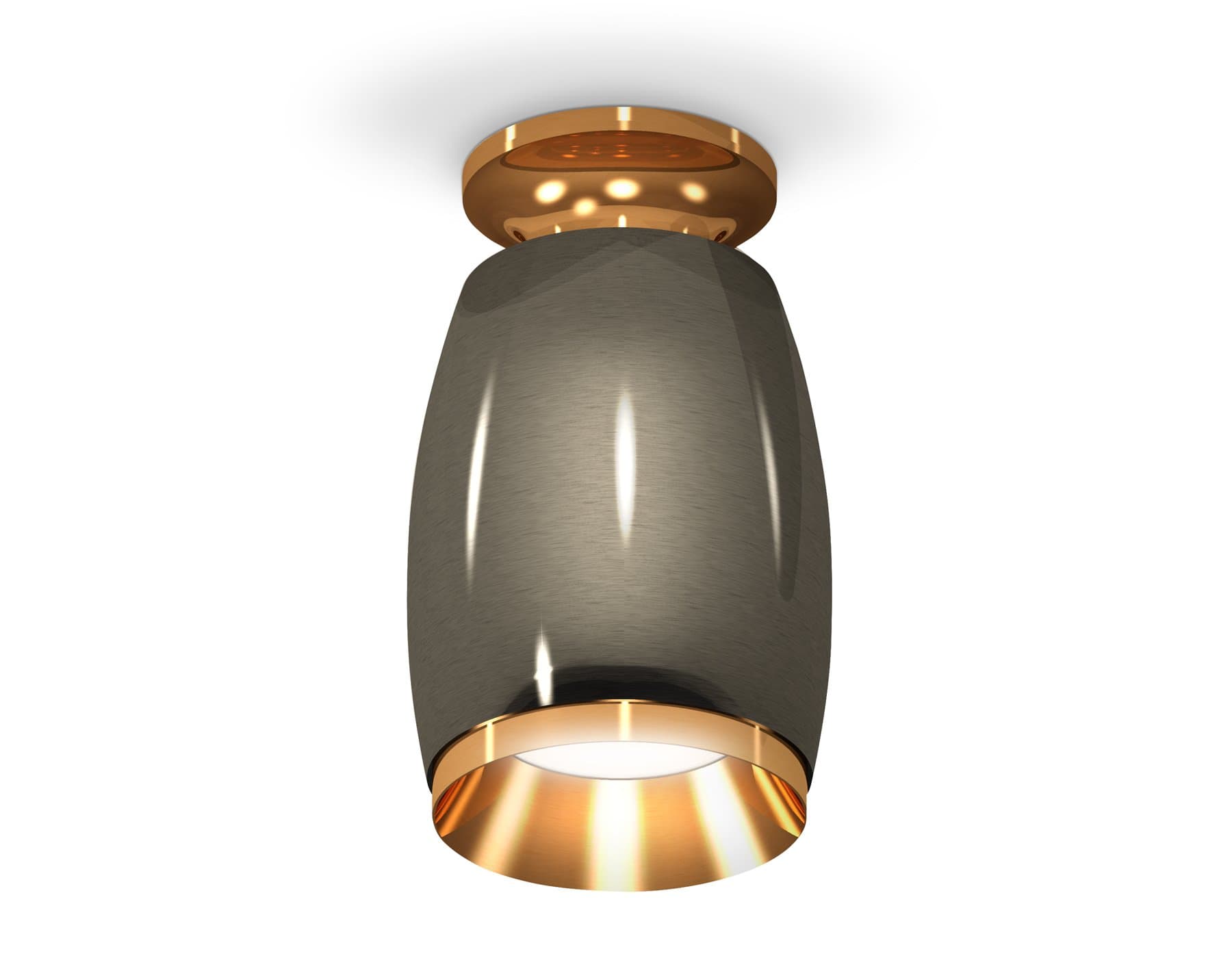 Ambrella Комплект накладного светильника XS1123043 DCH/PYG черный хром/золото желтое полированное MR16 GU5.3 (N6905, C1123, N7034) — миниатюра 1