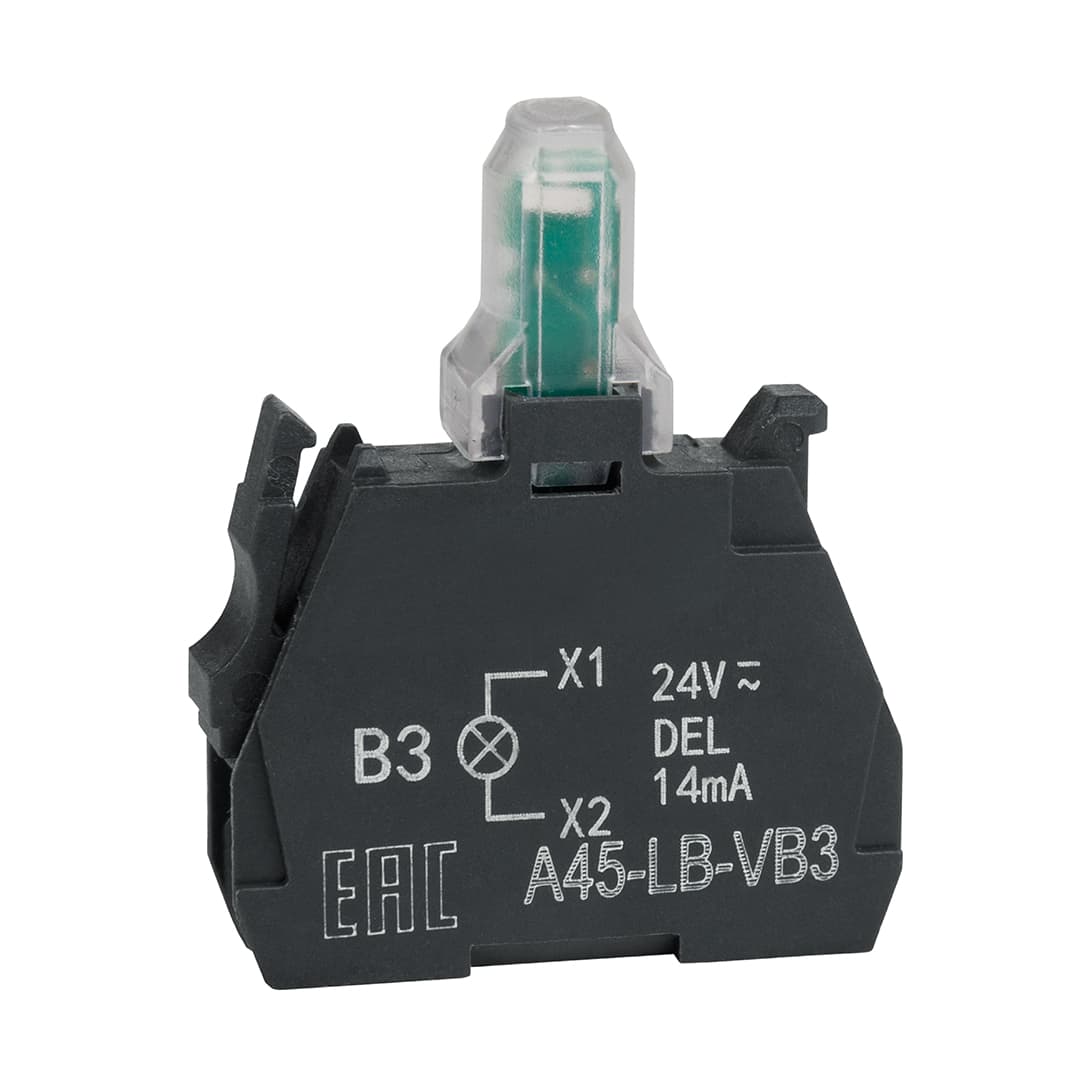 КЭАЗ Световой блок OptiSignal D22 A45-LB-VM3 зеленый 230-240VAC ZBVM3