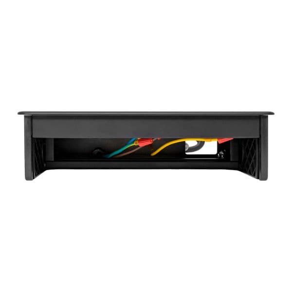 EKF Встраиваемый настольный розеточный блок выдвижной, 8 модулей, черный, C-Line — миниатюра 2