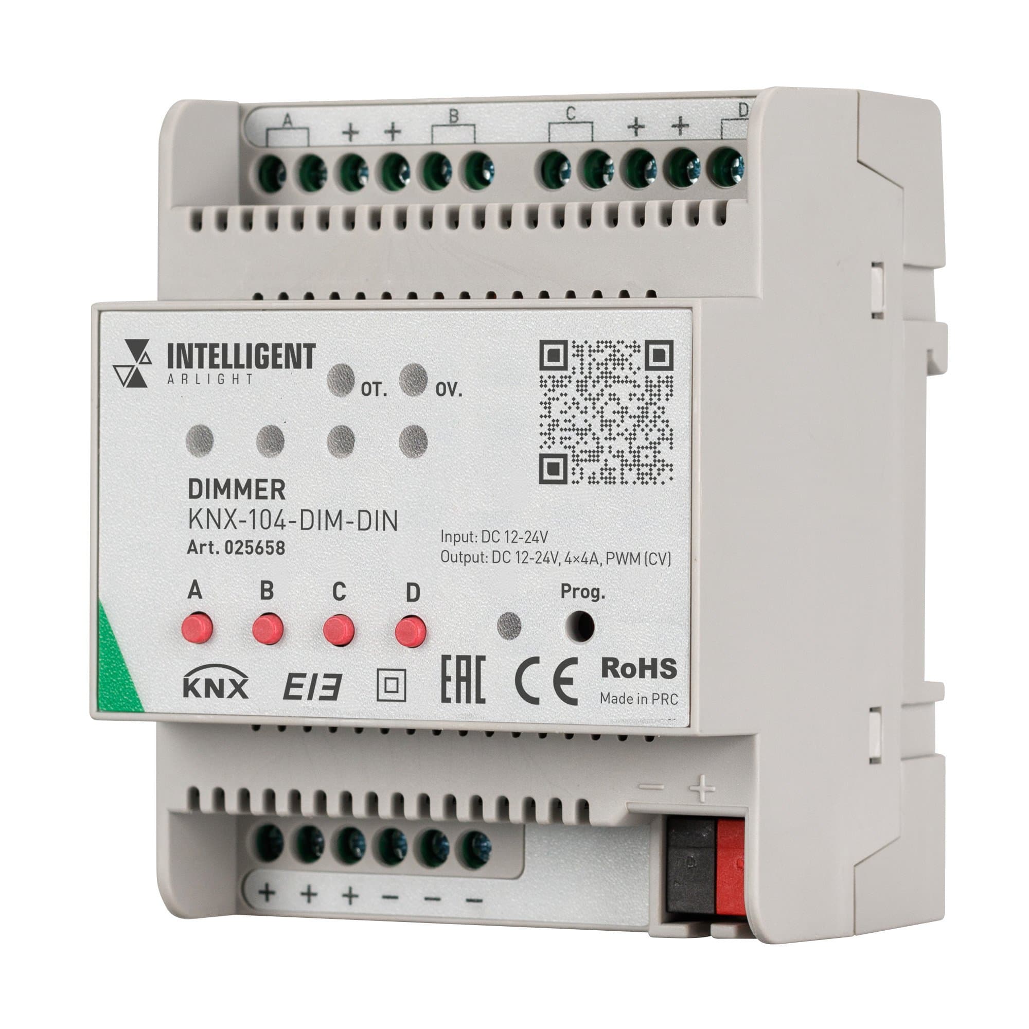 Arlight INTELLIGENT Диммер KNX-104-DIM-DIN (12-24V, 4x4A) (INTELLIGENT -) 025658 — миниатюра 1