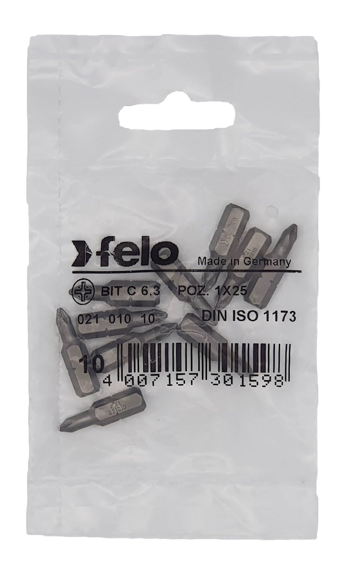 Felo Бита крестовая серия Industrial PZ 1X25, 10 шт 02101010 — миниатюра 2