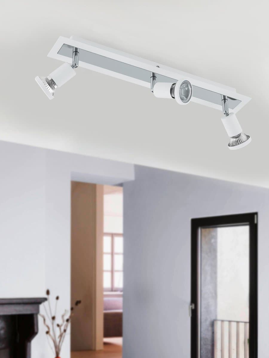 Eglo Спот LED SARRIA, 3x5W (GU10), L460, B70, сталь, белый, хром 94961 — миниатюра 2