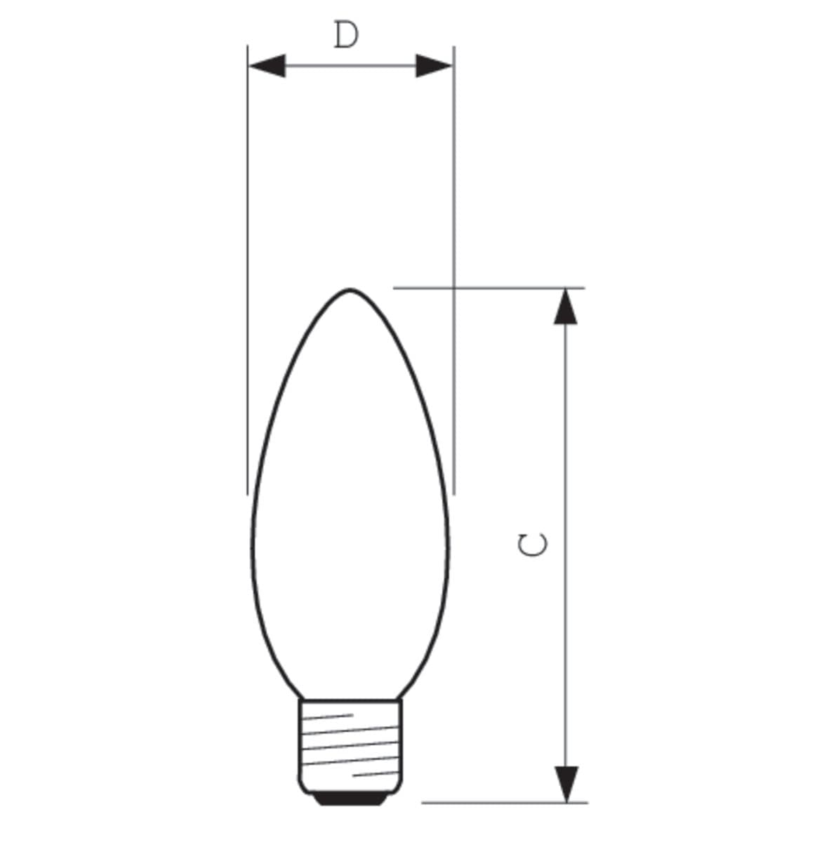 PH Лампа Stan 40W E27 230V B35 CL 1CT/10X10 921492044218 — миниатюра 2