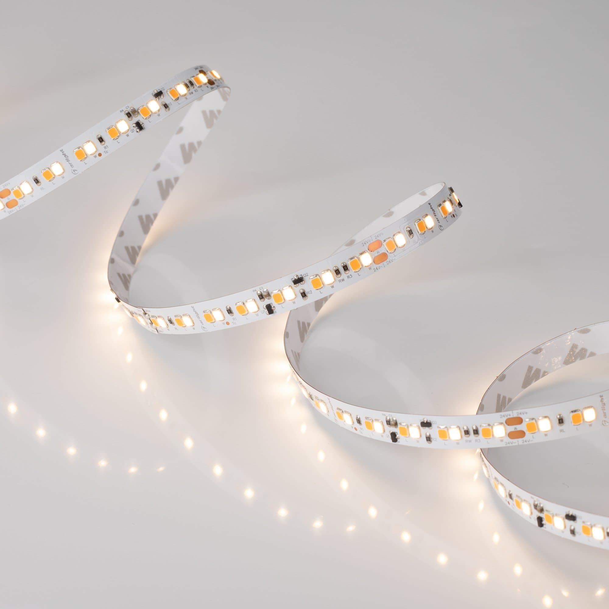Arlight Светодиодная лента RT-A168-10mm 24V Dim-To-Warm (14.4 W/m, IP20, 2835, 5m) (Открытый) 033606 — миниатюра 3