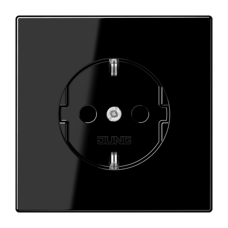 JUNG Штепсельная розетка SCHUKO 16A, 250V~, чёрный LS1521SW