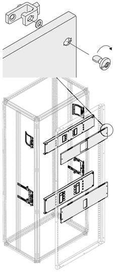 ABB Комплект XT4 3/4P FIX мотор. W=600мм 1STQ007824A0000