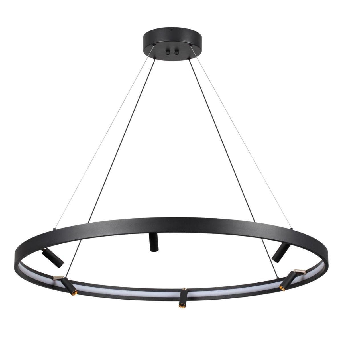 Odeon Light 4317/93L HIGHTECH ODL22 107 металл/черный с золотом Подвесной светильник с пультом ДУ и доп. Креплением IP20 LED 63W+30W 3720Лм 3000-6000K — миниатюра 1