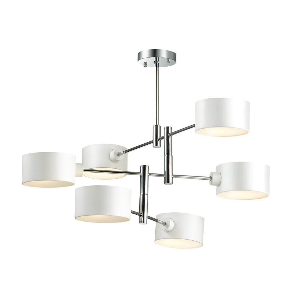 Lumion 3742/6C LN19 084 белый, хром Люстра потолочная E14 6*60W 220V ASHLEY — миниатюра 1