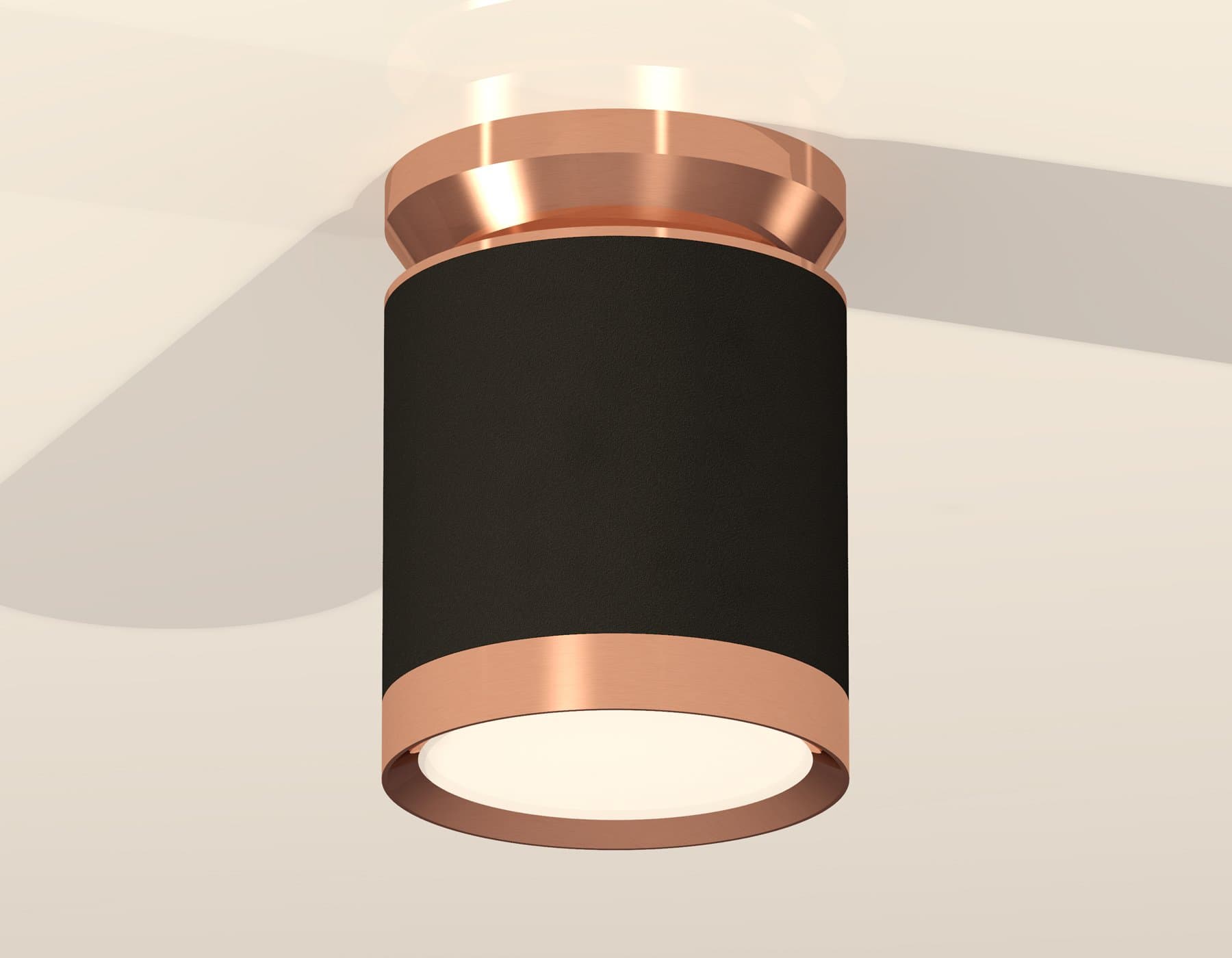 Ambrella Комплект накладного светильника XS8142035 SBK/PPG черный песок/золото розовое полированное GX53 (N8912, C8142, N8126) — миниатюра 3