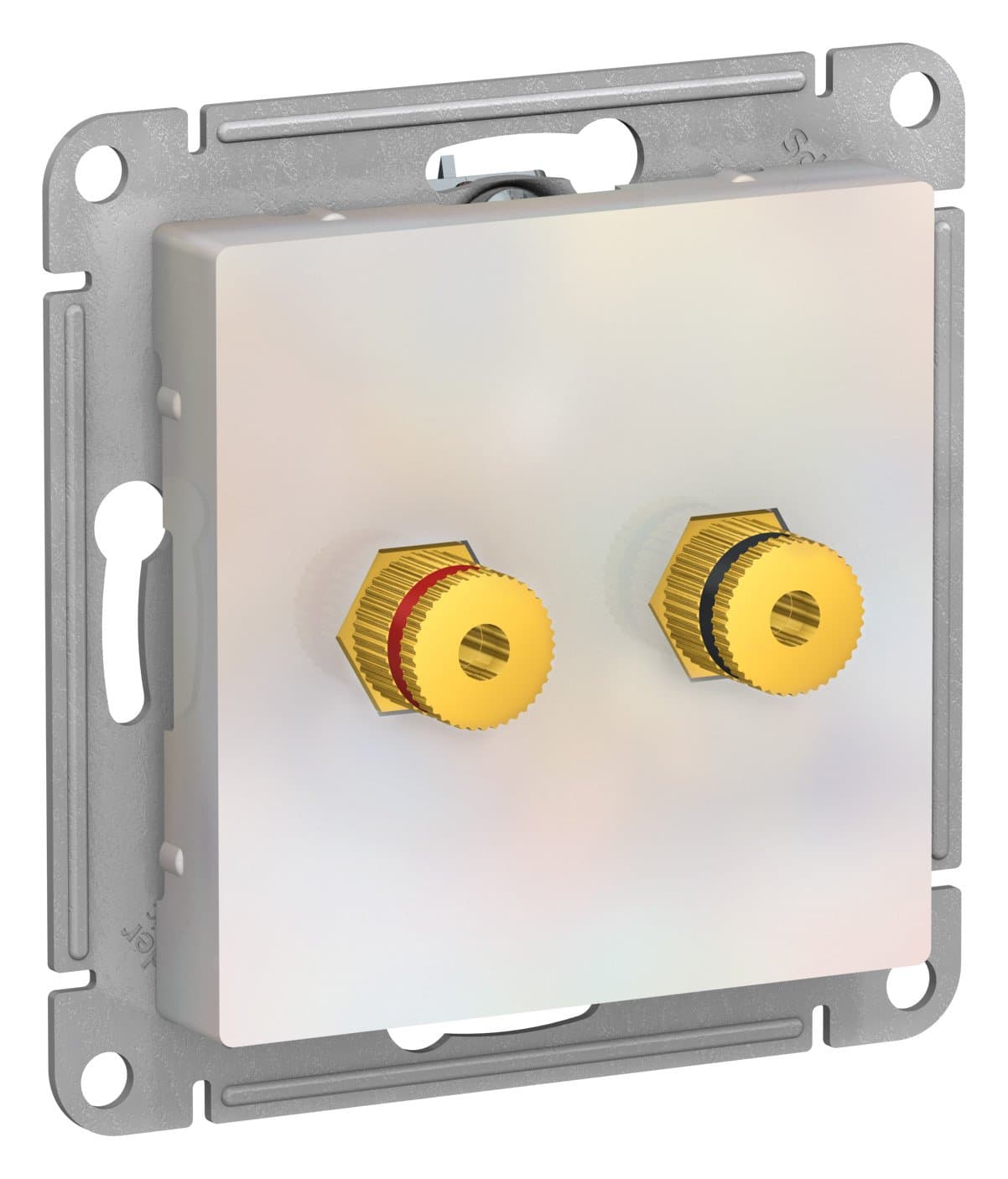 Systeme Electric AtlasDesign Жемчуг Аудиорозетка двухместная — миниатюра 2