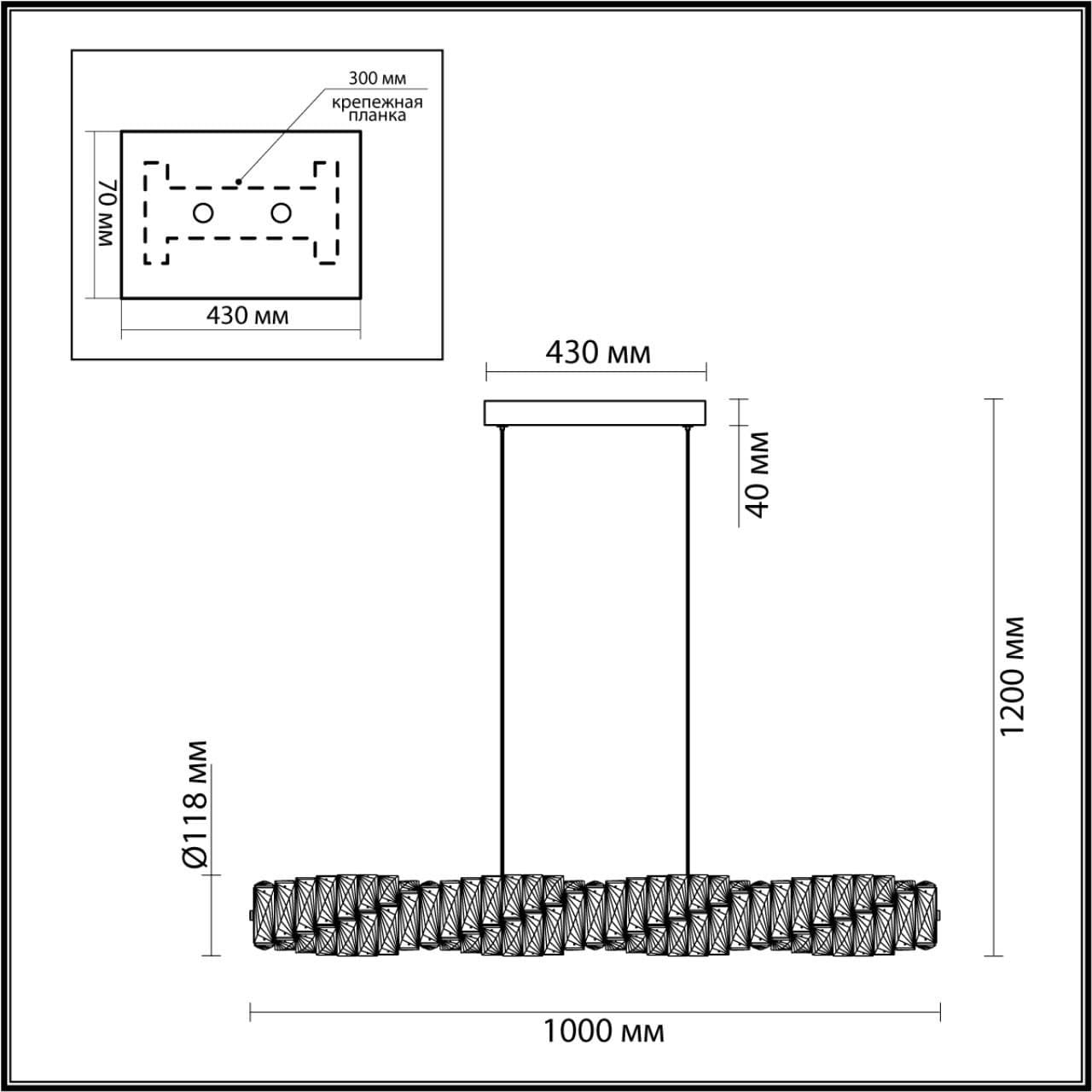 Odeon Light 4999/36LA HALL ODL23 433 золотой/прозрачный/металл/хрусталь Люстра LED 36W 4000K STRAZA — миниатюра 2