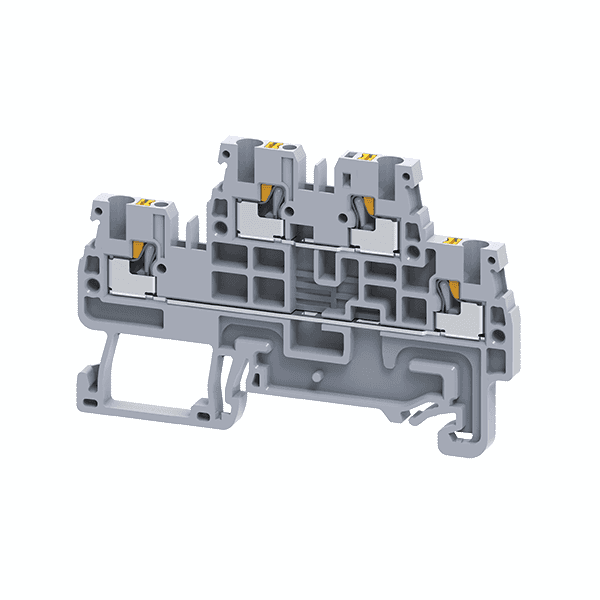 КЭАЗ Клемма 2х-ярусная push-in OptiClip CPDL-2,5-2L-I-серый