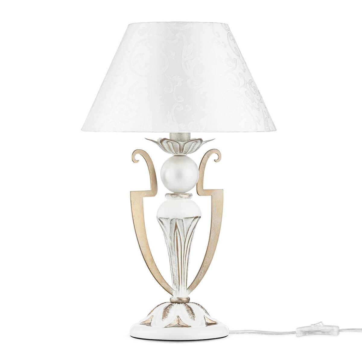 Maytoni Elegant Monile Белый с Золотом Настольная лампа 1xE14 40W ARM004-11-W