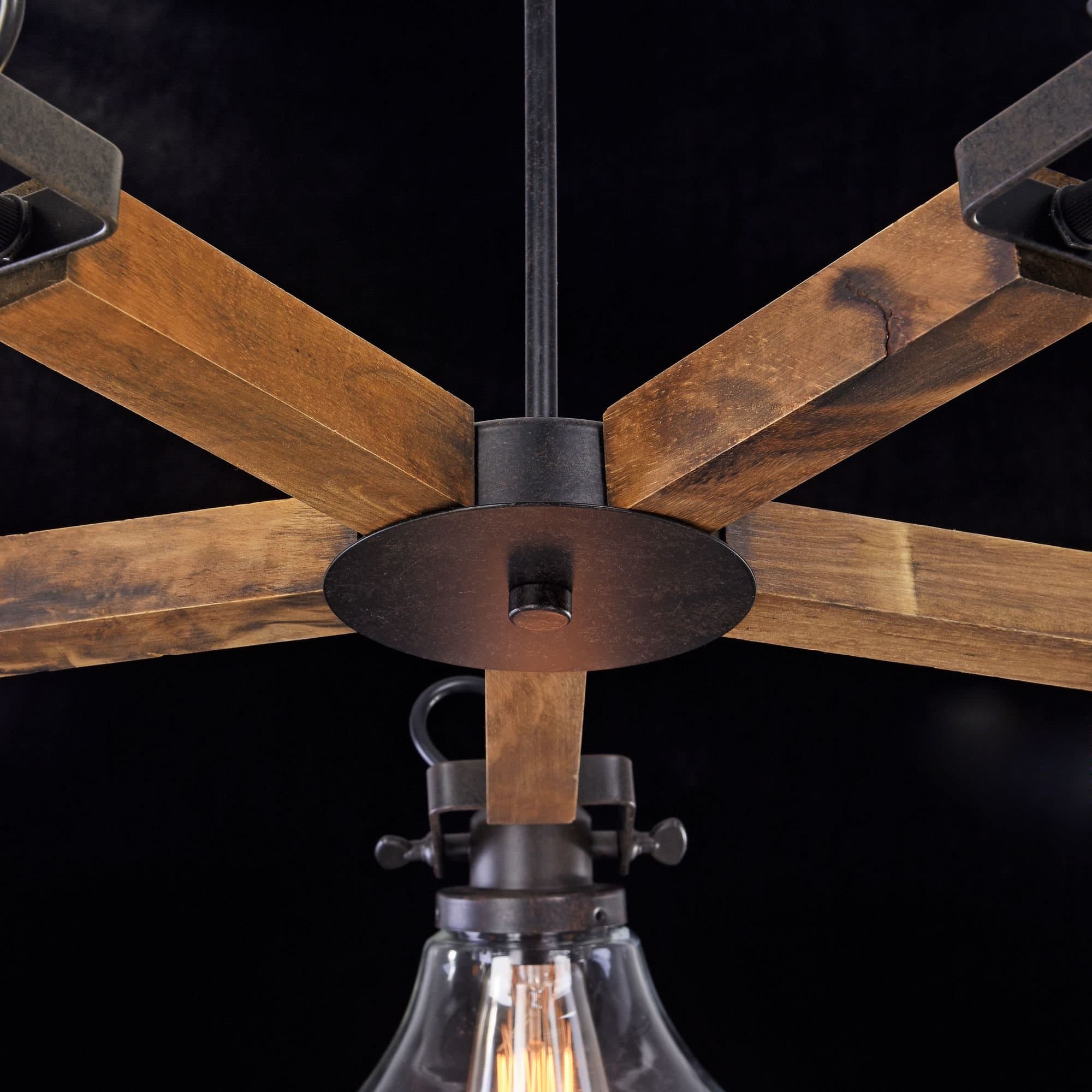 Freya Loft Lorenza Черный Люстра E27 60W FR4171-PL-05-B — миниатюра 4