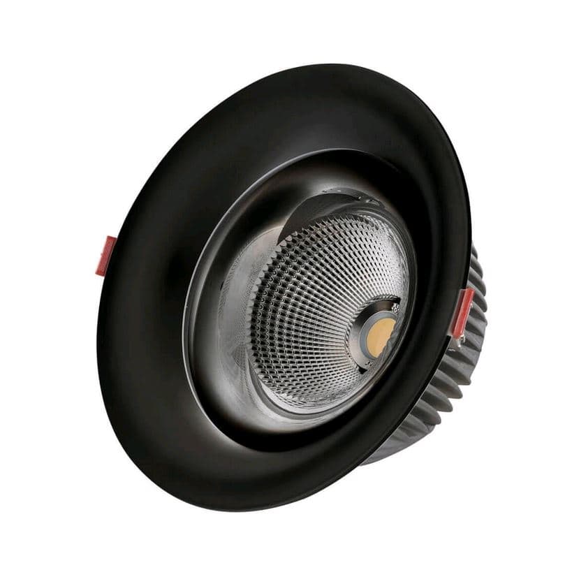 Kink Light 2140,19 Светильник встраиваемый черный d9 h5,2 Led 7W (4000K)