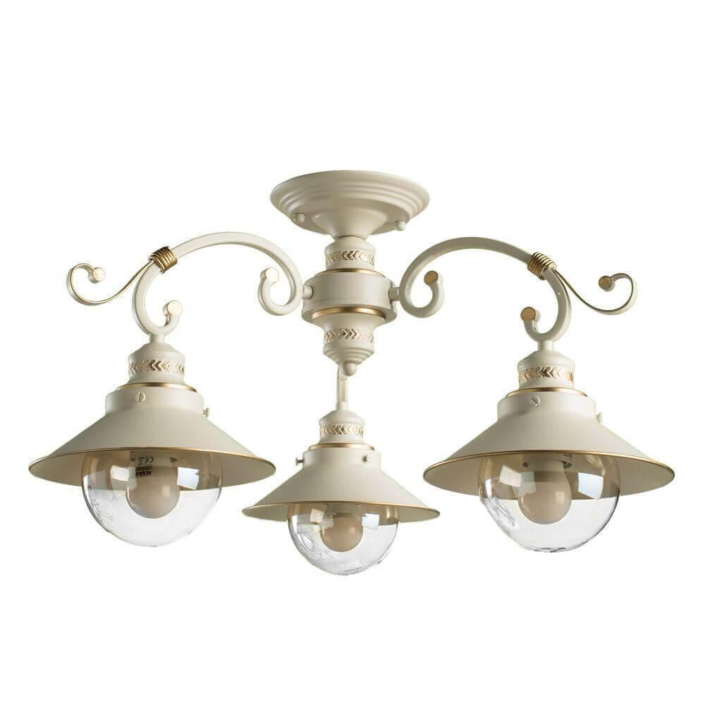 Arte Lamp Grazioso Белая/Прозрачная Люстра 3x60W 3xE27 A4577PL-3WG — миниатюра 1