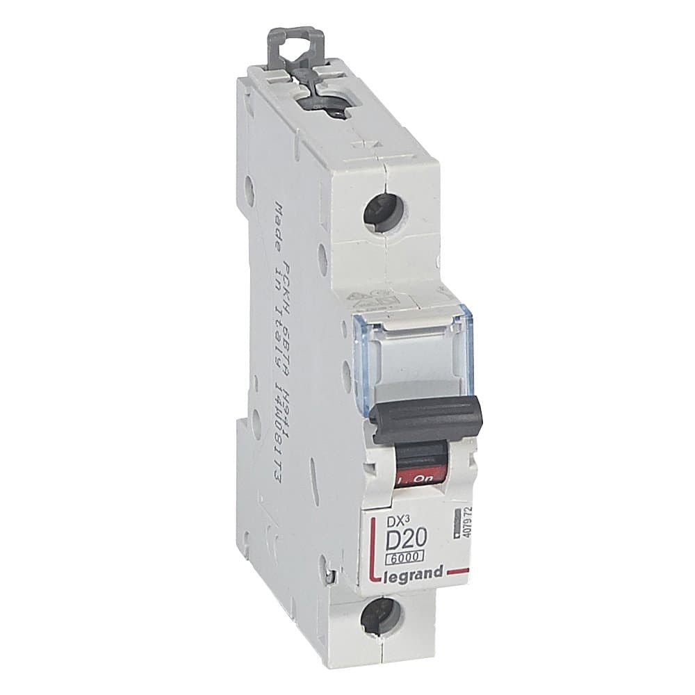 Legrand DX3 Автоматический выключатель 1P 20A (D) 10кА 407972 — миниатюра 1