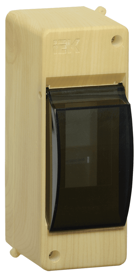 IEK KREPTA 3 Корпус пластиковый КМПн 2/2 IP30 сосна откр.монтаж — миниатюра 2