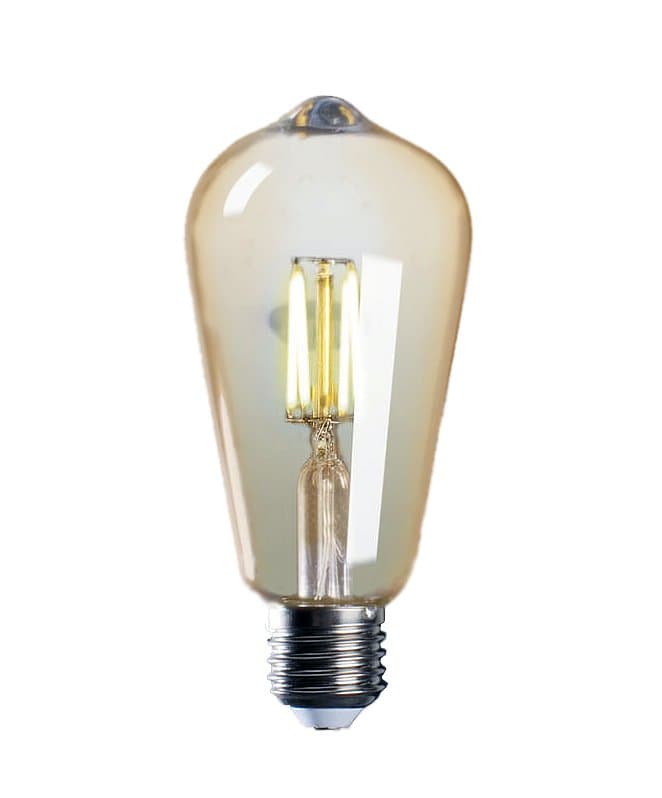 Jazzway Лампа светодиодная (LED) «груша» d64мм E27 300° 4Вт 220-240В прозрачная тепло-белая желтая 2700К .2856937