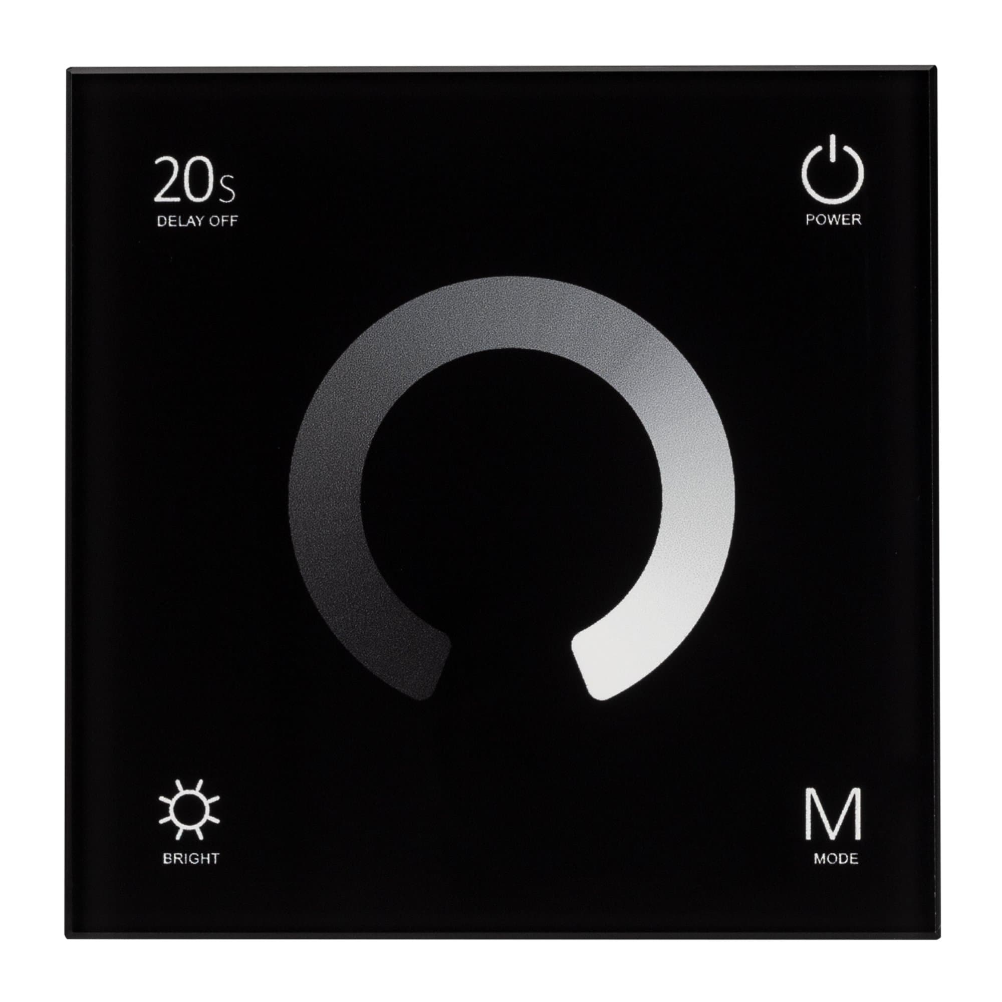 Arlight Панель SMART-P4-DIM-G-IN Black (12-24V, 4x3A, Sens, 2.4G) (IP20 Пластик, 5 лет) 034778 — миниатюра 3