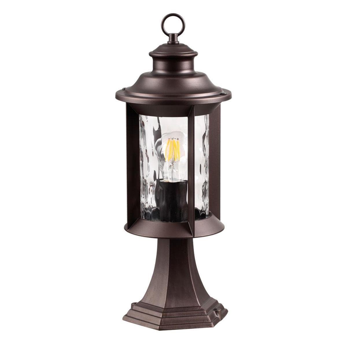 Odeon Light 4961/1A NATURE ODL22 577 темно-коричневый/стекло Ландшафтный светильник на столб E27 1*60W IP44 MAVRET — миниатюра 1