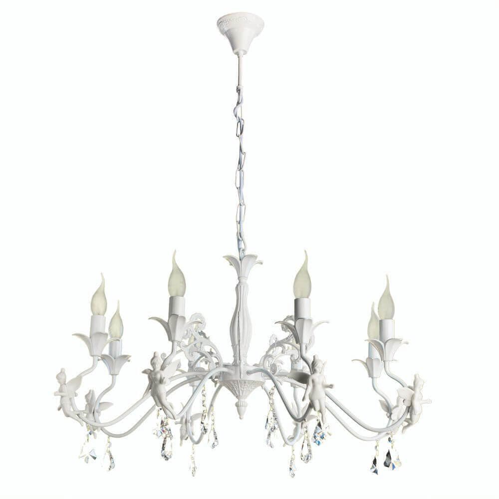 Arte Lamp Angelina Белая Люстра 40W E14 A5349LM-8WH — миниатюра 1