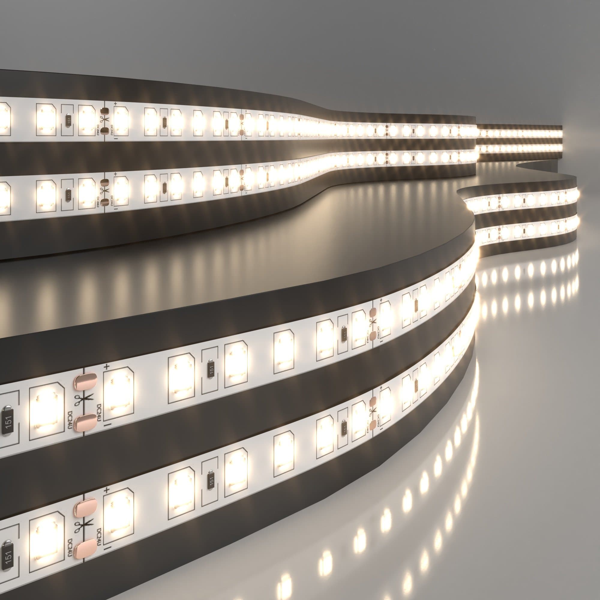 Elektrostandard 2835 24V 120Led 9,6W IP20 / Лента светодиодная 120Led 9,6W IP20 3300K тёплый белый a052959