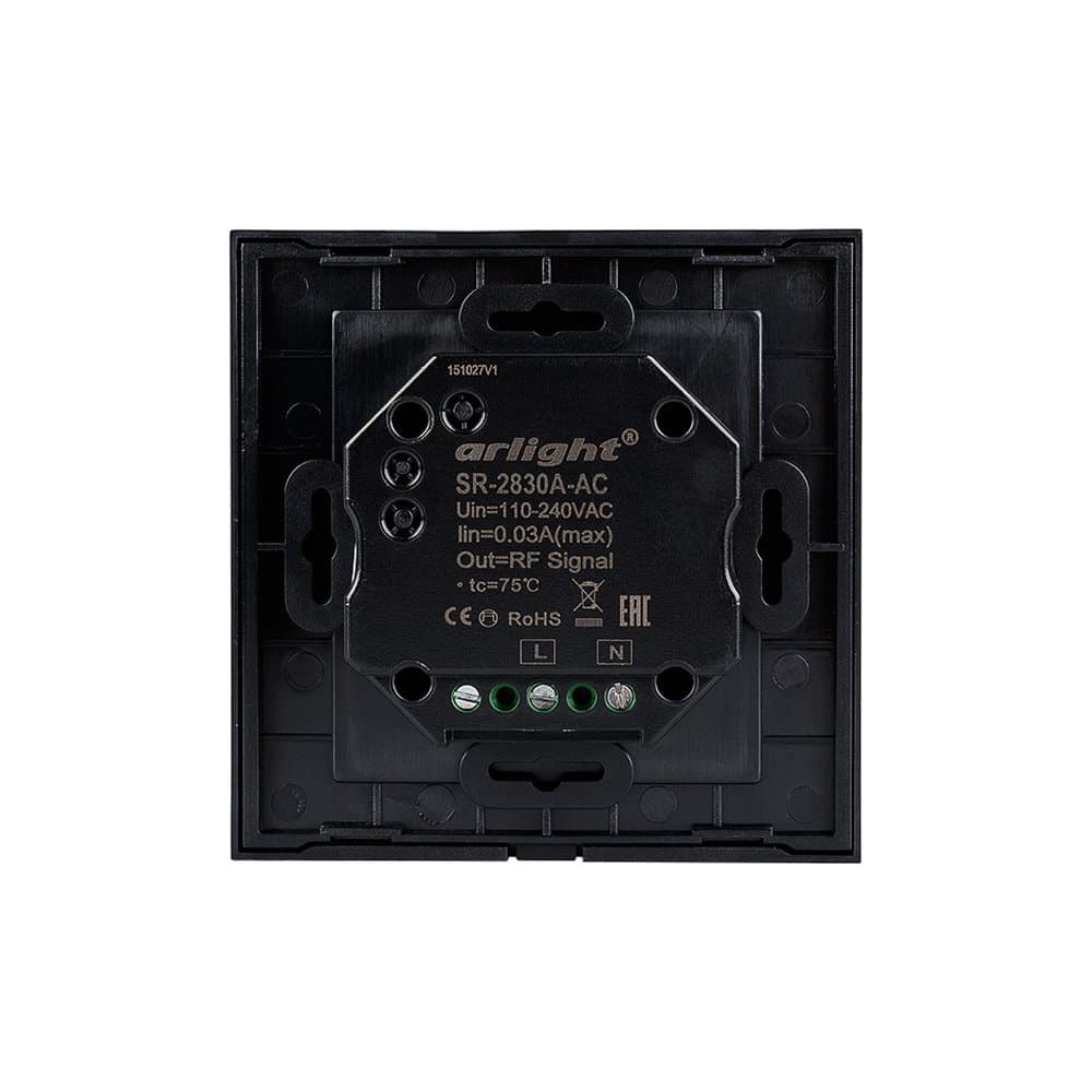Arlight Панель Sens SR-2830A-RF-IN Black (220V,DIM,4 зоны) (IP20 Пластик, 3 года) 019574 — миниатюра 3