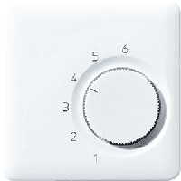 JUNG CD 500/CD plus Черная Накладка термостата комнатного (мех TR236U, TR246U) CDTR236PLSW