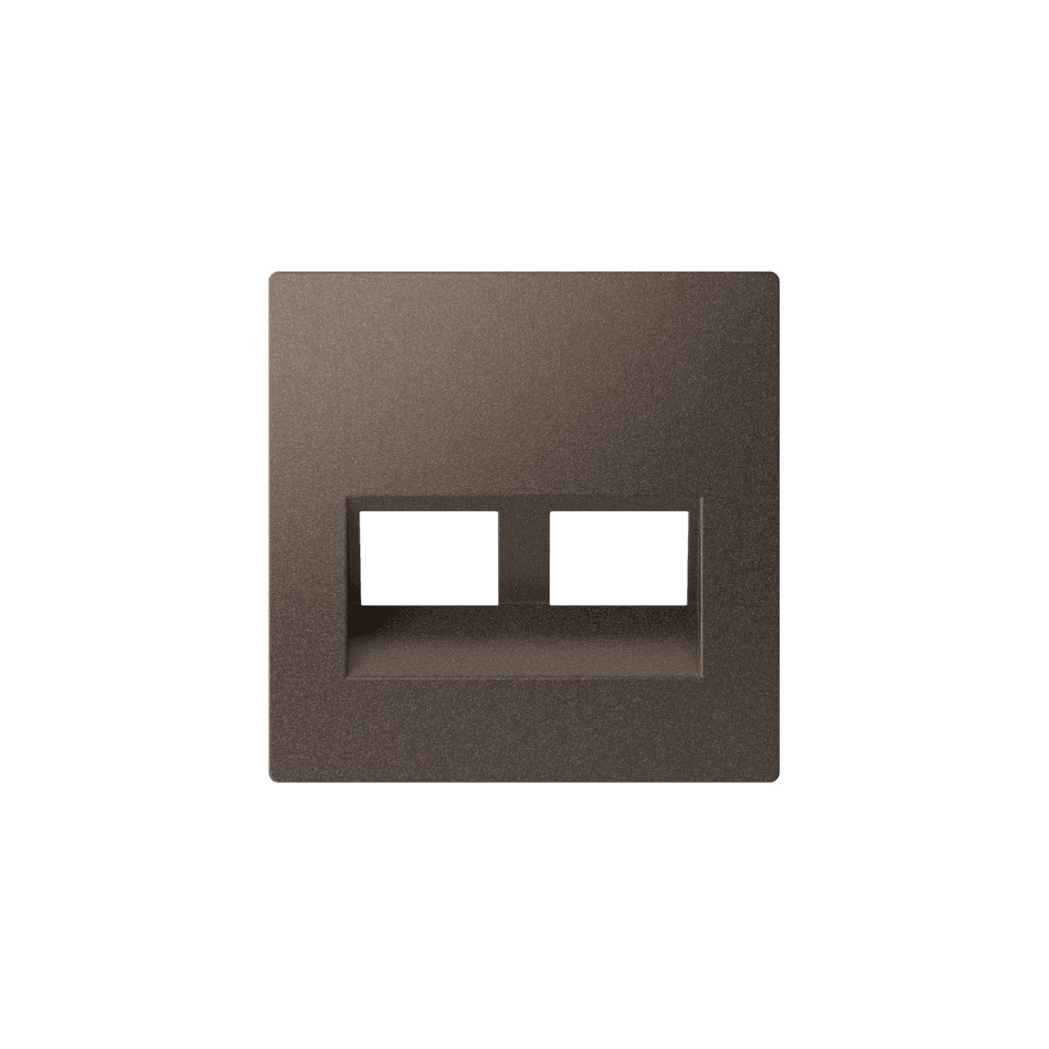 Systeme Electric AtlasDesign Мокко Накладка двойная для информационных функций типа Keystone — миниатюра 5