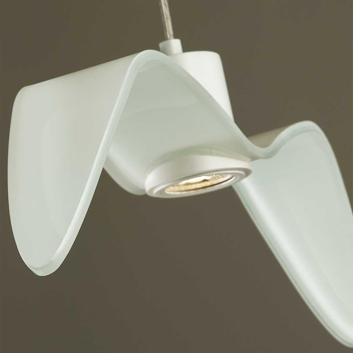 Odeon Light 4904/1C PENDANT ODL22 233 белый/стекло Подвес GU10 1*5W BIRDS — миниатюра 3