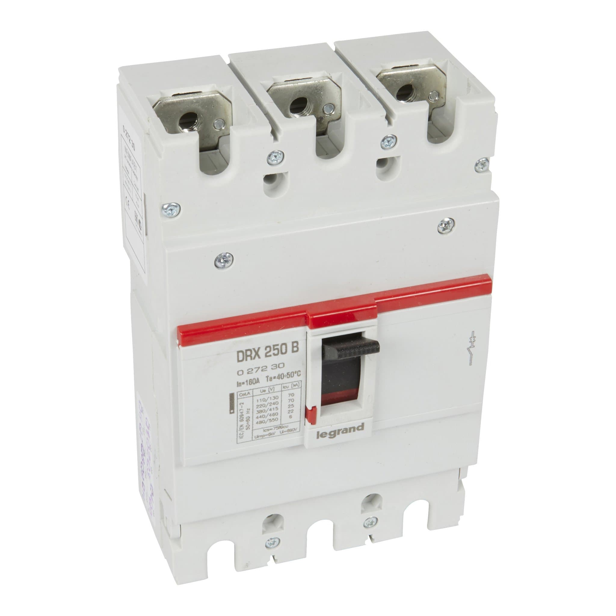 Legrand Выключатель силовой автоматический DRX250 MT 160A 3P 25kA 027230 — миниатюра 1