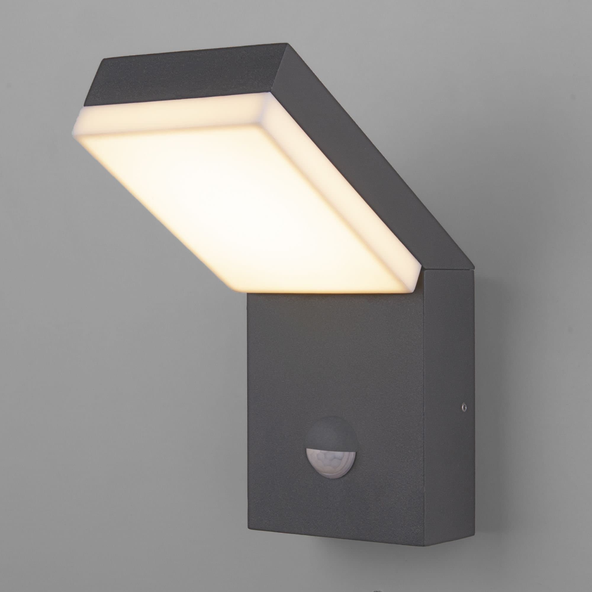 Elektrostandard 1541 TECHNO LED / Светильник садово-парковый со светодиодами с датчиком движения серый a053947