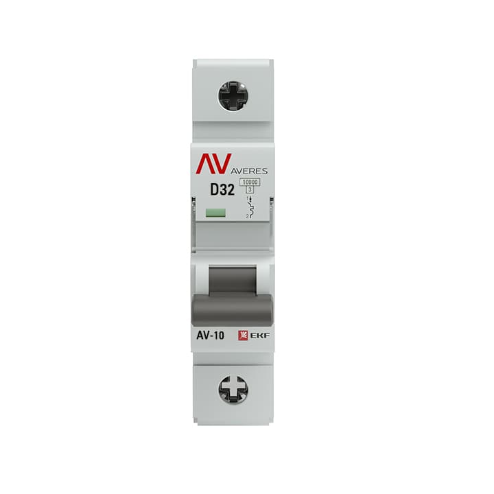 EKF Averes AV-10 Автоматический выключатель (D) 1P 32А 10kA mcb10-1-32D-av — миниатюра 2