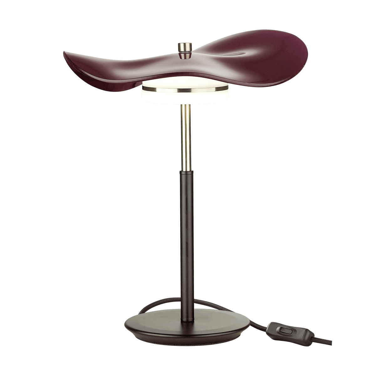 Odeon Light 4857/10TL L-VISION ODL_EX21 никель/бордовый/стекло Настольная лампа LED 1*13W 4000K FLUENT — миниатюра 2