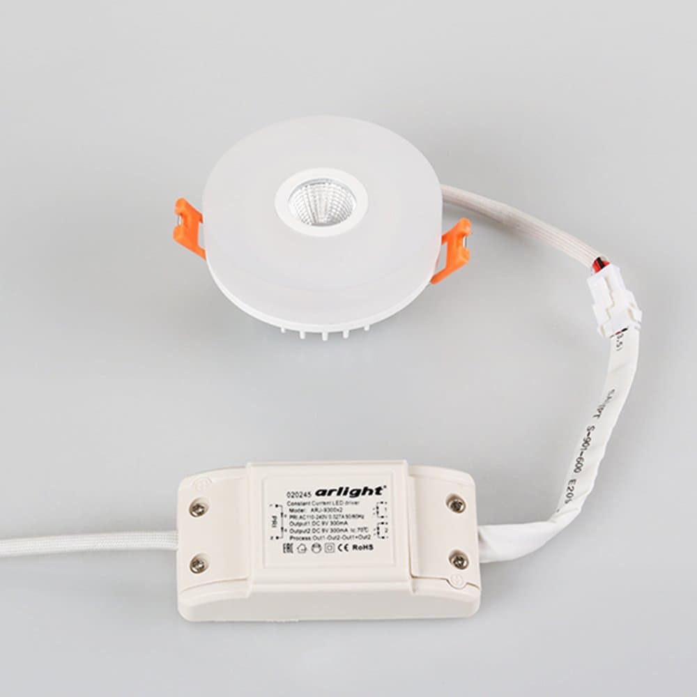 Arlight Светильник LTD-80R-Opal-Roll 2x3W Warm White (IP40 Пластик, 3 года) 020812 — миниатюра 2