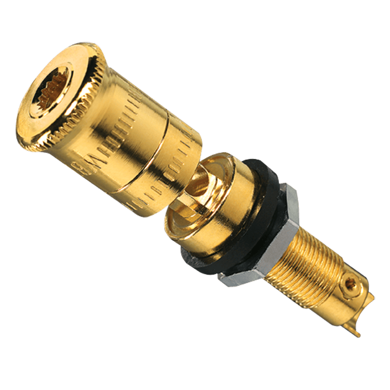 JUNG Мех Терминал High-End для аккустики с черным кольцом LPK63SW