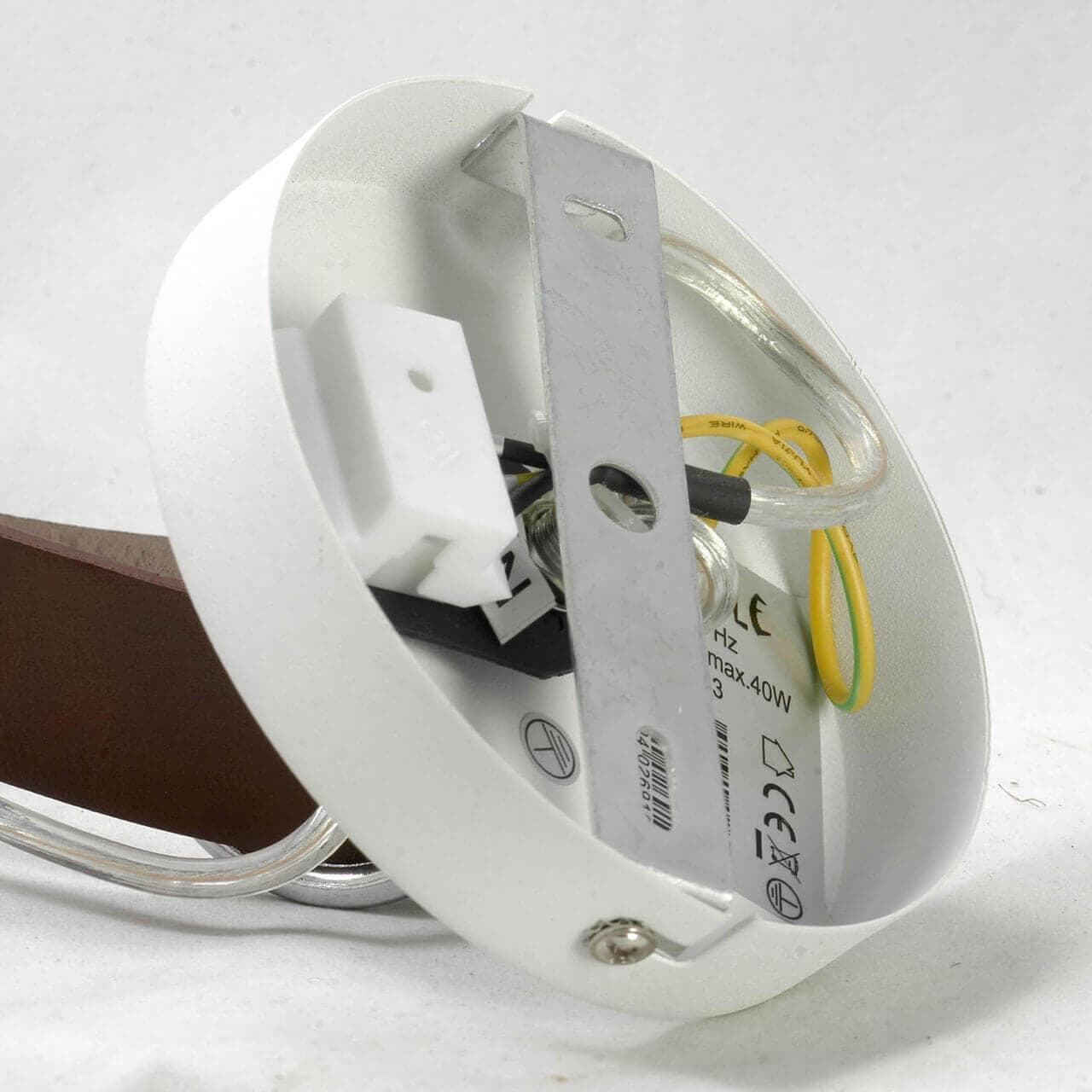 Lussole LOFT Металл Хром / белый Металл Подвес E27 40W LSP-8043 — миниатюра 2
