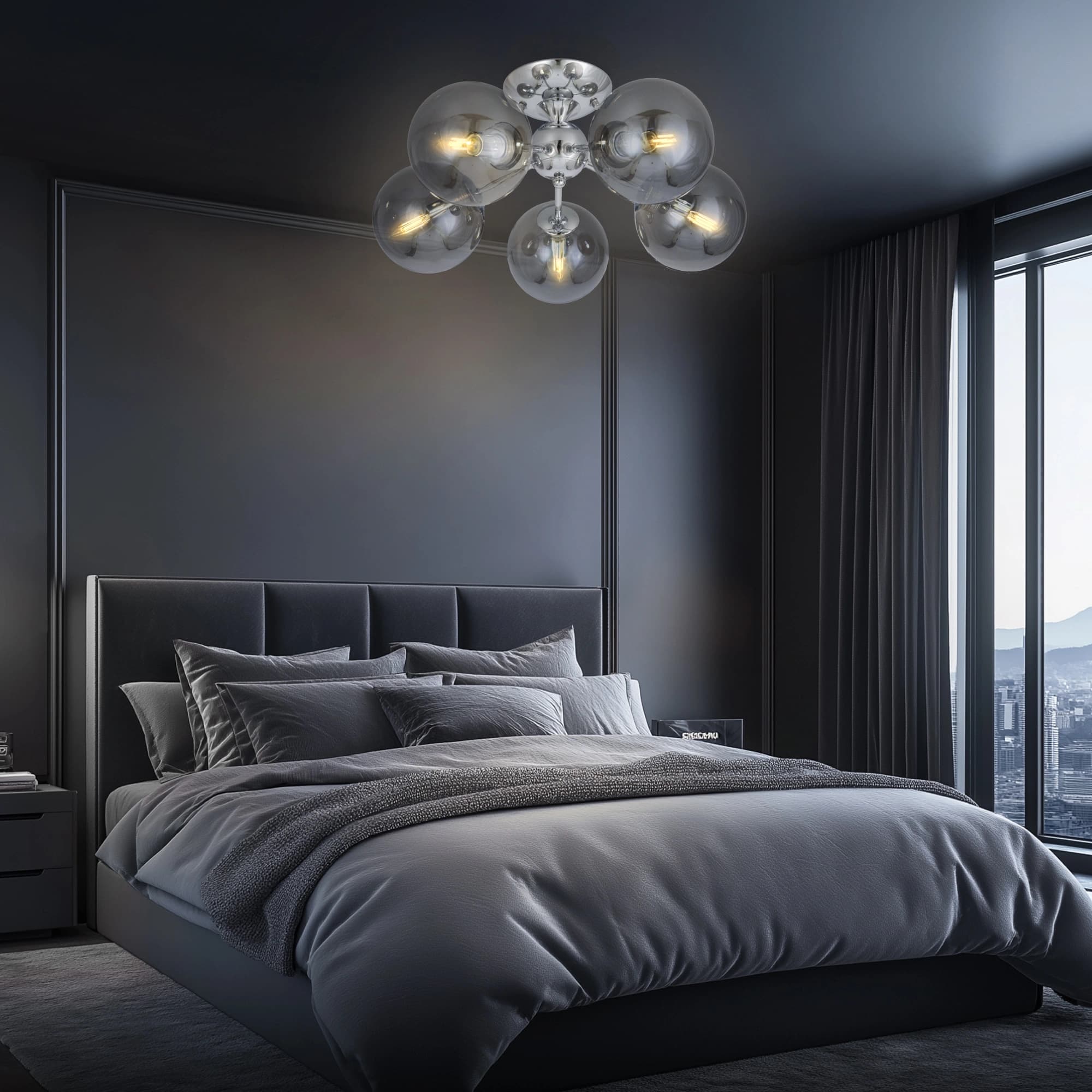 Citilux CL102150 Томми Хром+Дымч. Люстра — миниатюра 7