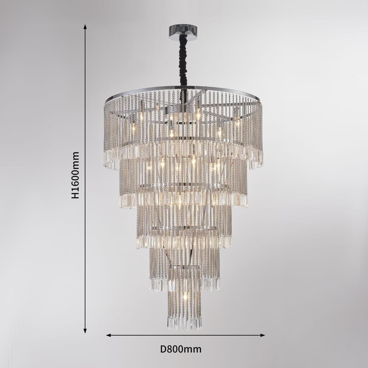 Favourite Светильник подвесной D800*H1160/1775/ 19*E14*40W, excluded 2924-19P — миниатюра 2