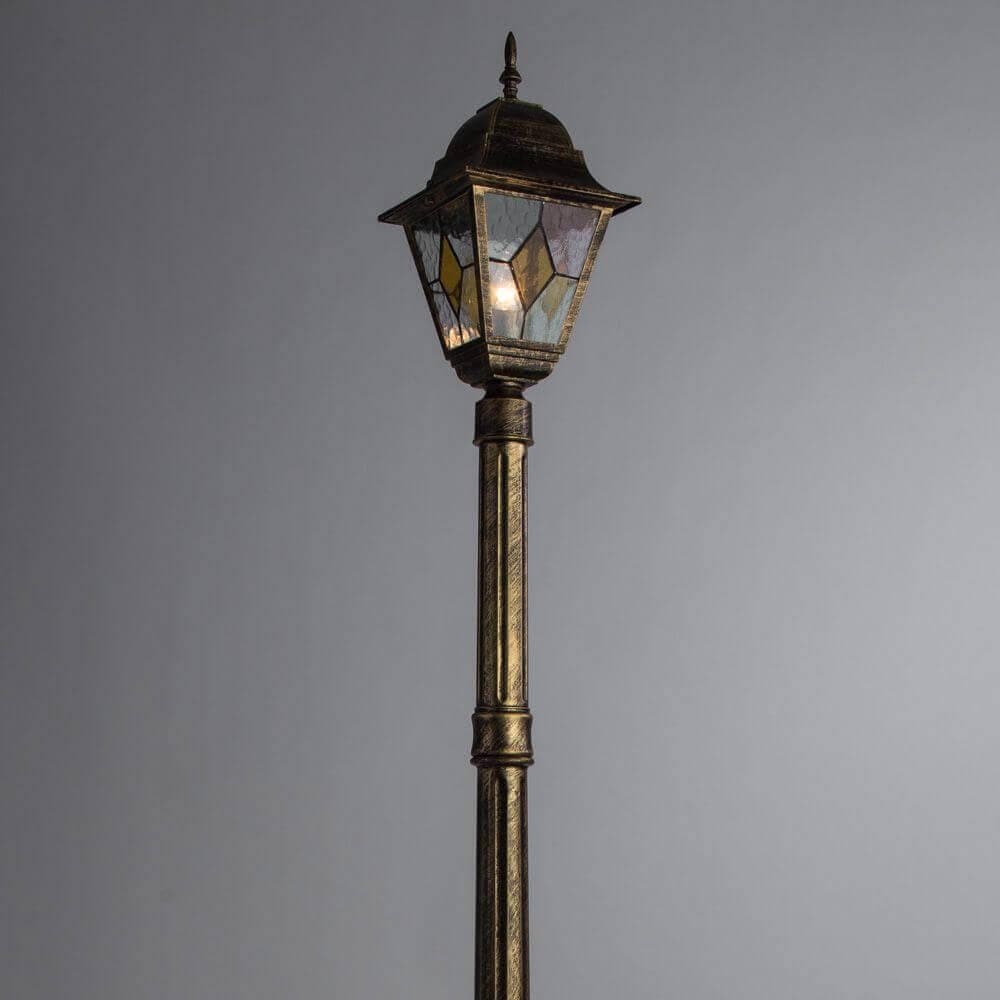 Arte Lamp Berlin Коричневый/Прозрачный Светильник уличный наземный 1x75W E27 A1017PA-1BN — миниатюра 5