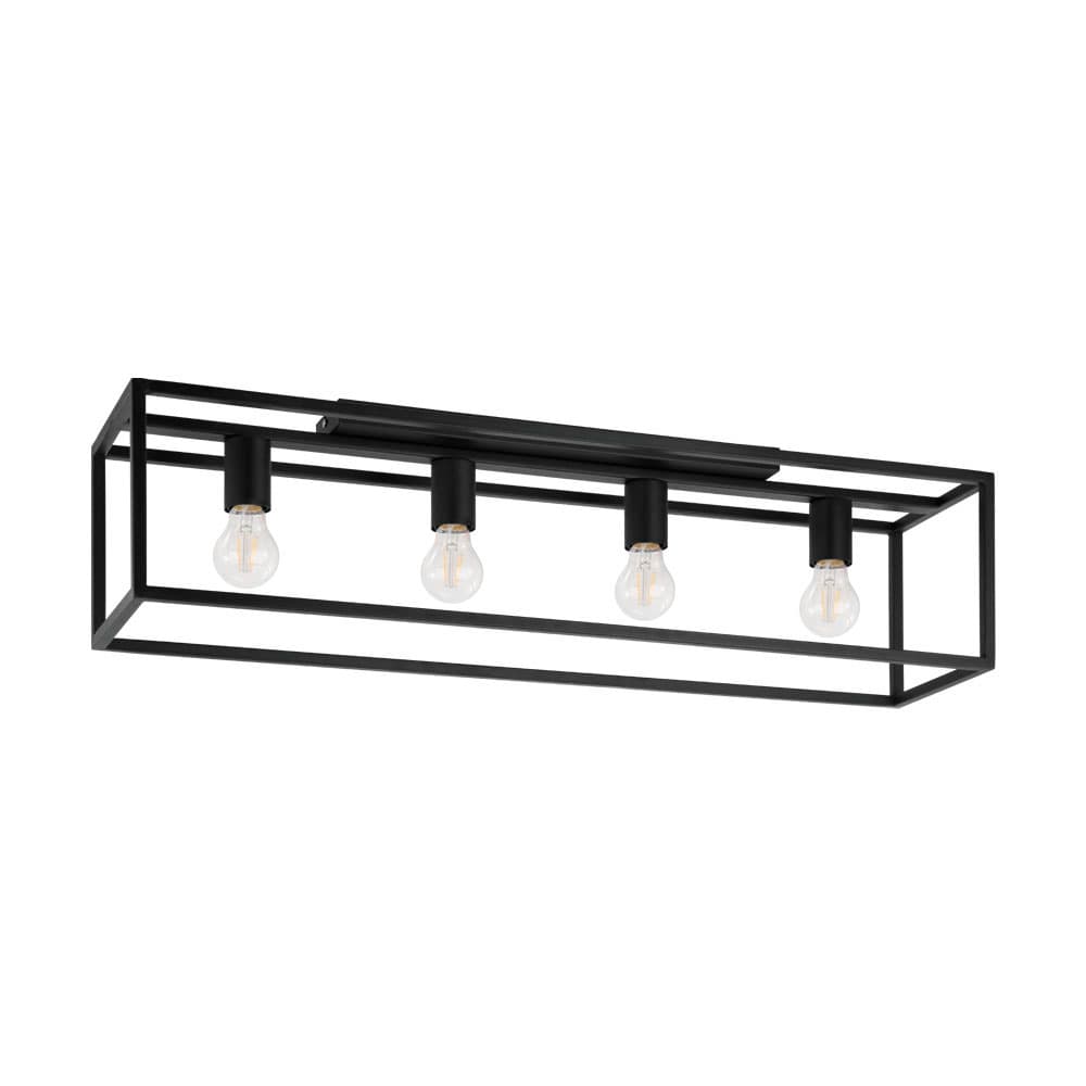 Eglo 43041 Светильник потолочный ELDRICK, 4х40W (E27),  сталь, черный