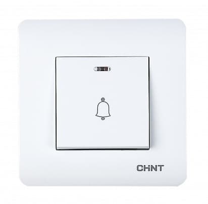 CHINT Выключатель дверного звонка с LED-подсветкой 10А 250В 715388
