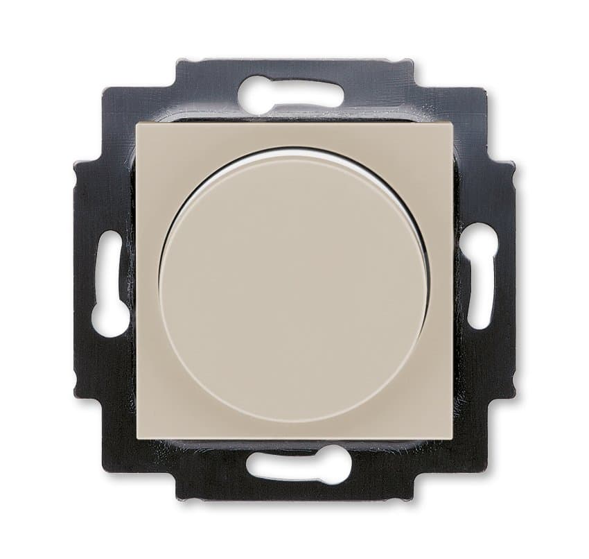 ABB EPJ Levit кофе макиато / белый Диммер поворотно-нажимной, 60-600Вт, R, 2CHH942247A6018