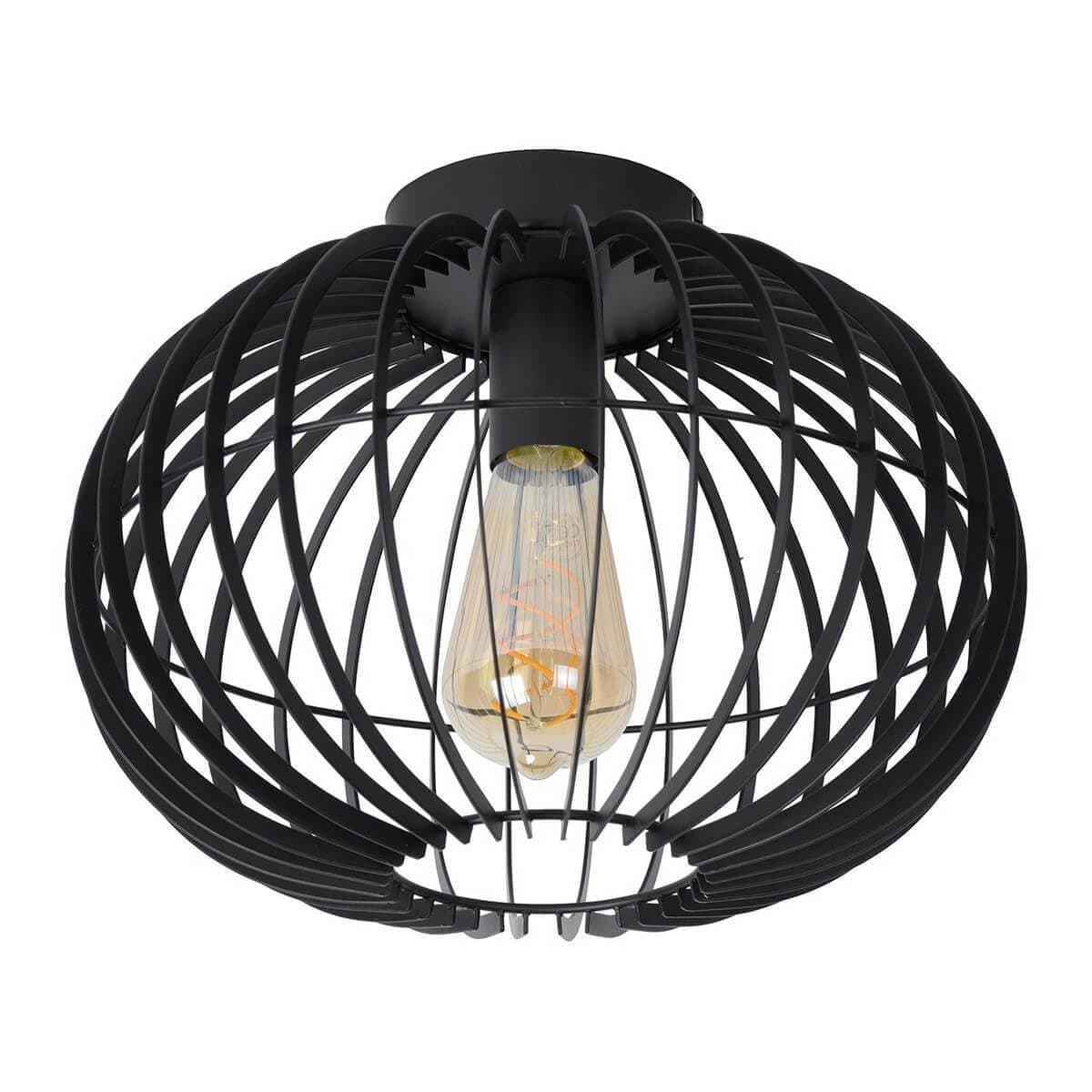 Lucide Черный Светильник 78199/01/30 REDA потолочный E27 Ø32cm H24cm